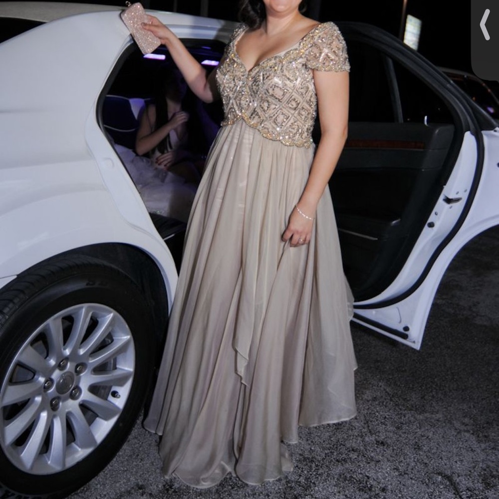 Mother of the bride gold/champagne dress